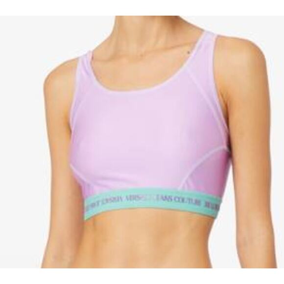 Versace Jeans Collection Visible Stitching Sports Top lilac - Picture 7 of 10